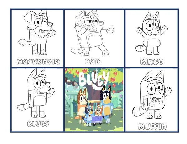 Mini libro Bluey