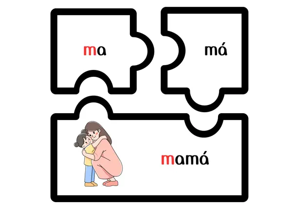 Puzzle palabras método matte