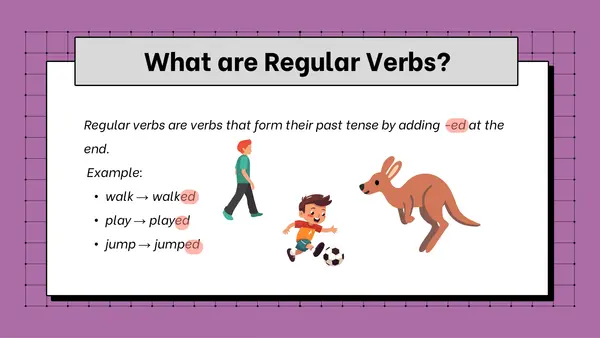 Regular and irregular verbs