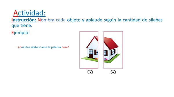 Juguemos con las sílabas