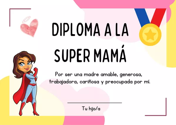 Diploma Día de la madre