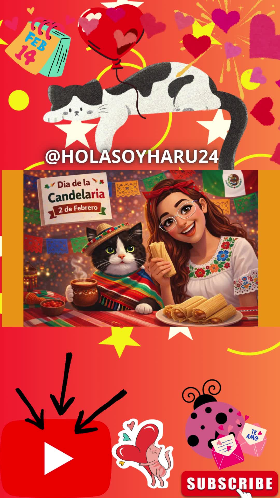  Día de la candelaria 2 de febrero 🫔 #HolaSoyHaru24 Aprende con Haru: