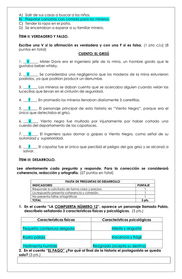 Prueba Lectura - Subterra