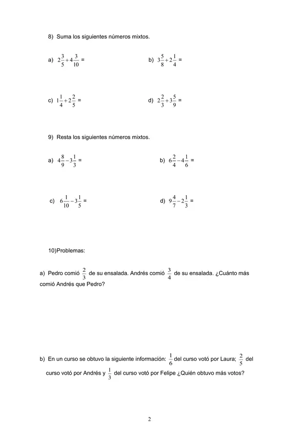 Guía repaso contenidos 2° semestre 5° básico