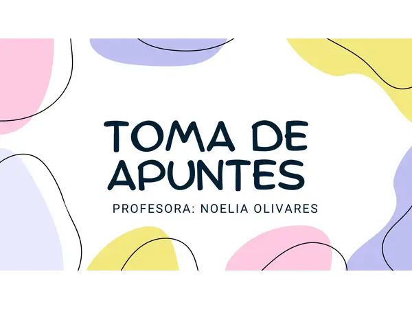 Toma de apuntes