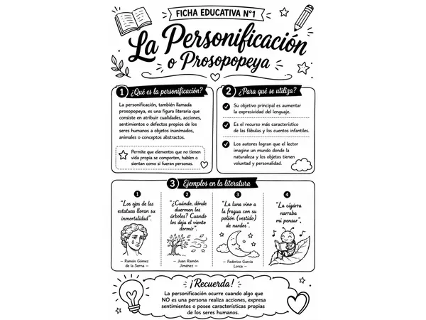 La Personificación o Prosopopeya