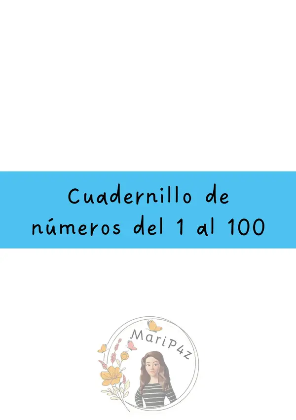 Cuadernillo de números del 1 al 100