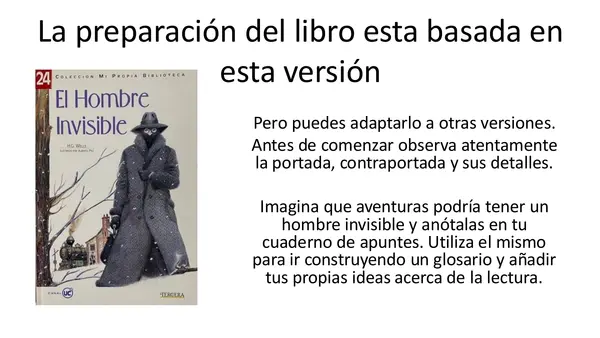El hombre Invisible. Preparación para la lectura