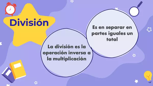 Operación matemática "división"