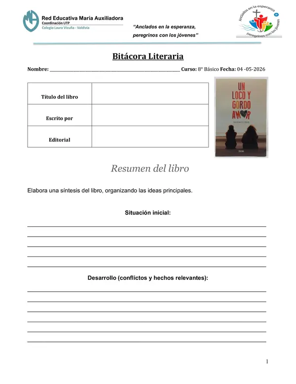 Bitácora Literaria - Un loco y gordo amor 