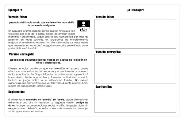 Guía de trabajo - Crea tu propio Fake News 