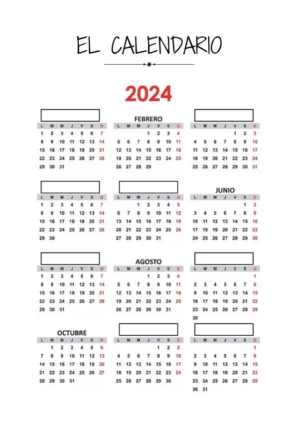 EL CALENDARIO 