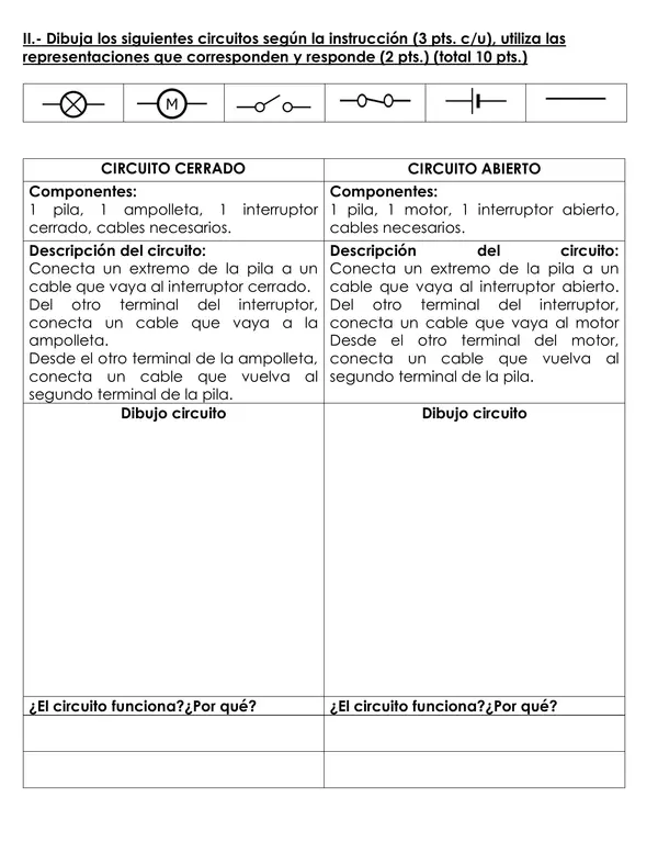 Evaluación Ciencias Naturales 5° Básico: Energía eléctrica, circuitos y uso responsable