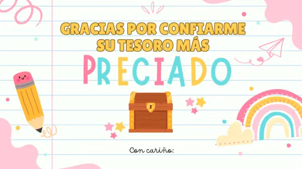 Plantilla de tarjeta para reunión de apoderados