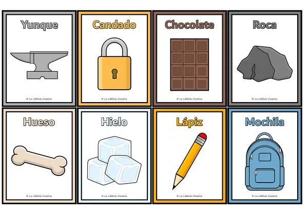 Juego cartas estados de la materia ciencias naturales 