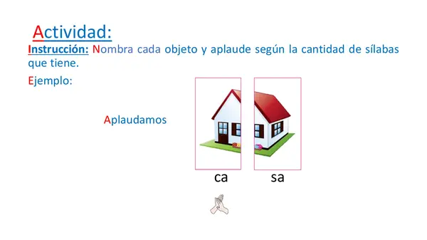 Juguemos con las sílabas