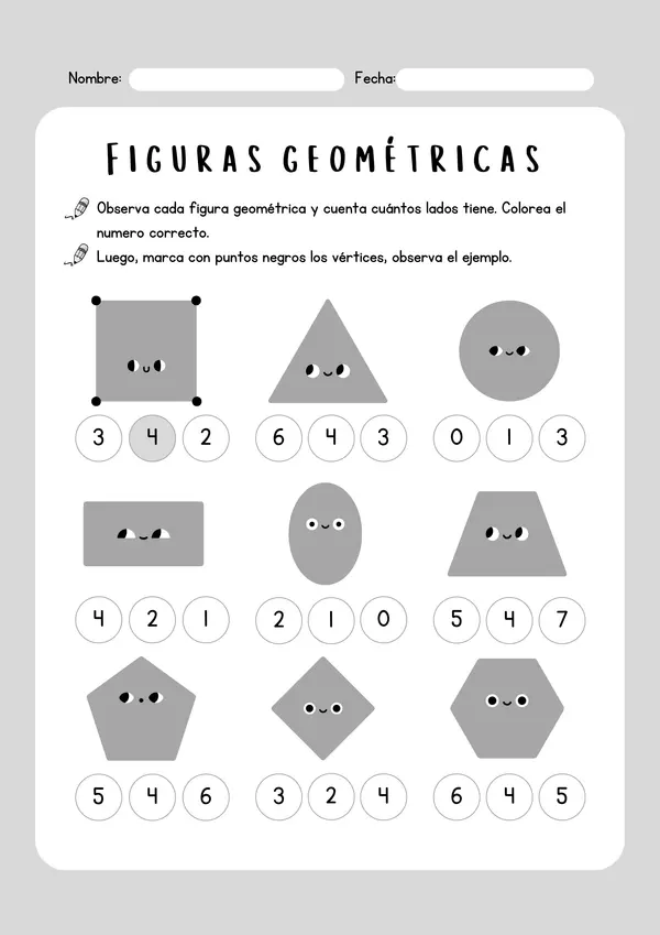 guía "Figuras geométricas"