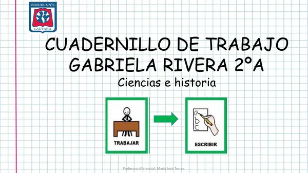 Cuadernillo de trabajo: Historia y ciencias (pictogramas)