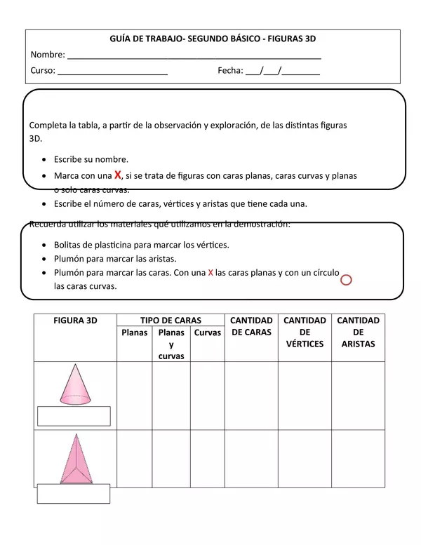 GUIA TRABAJO FIGURAS 3D, SEGUNDO BASICO