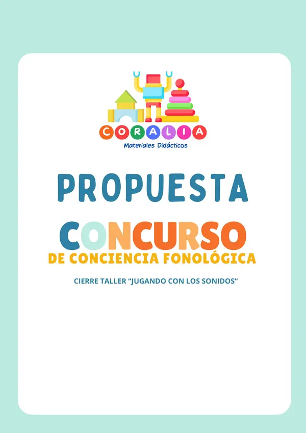 Proyecto "conciencia fonológica"
