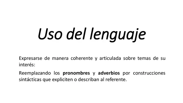 adverbios y pronombre