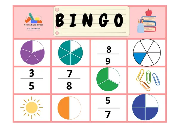 Bingo de fracciones