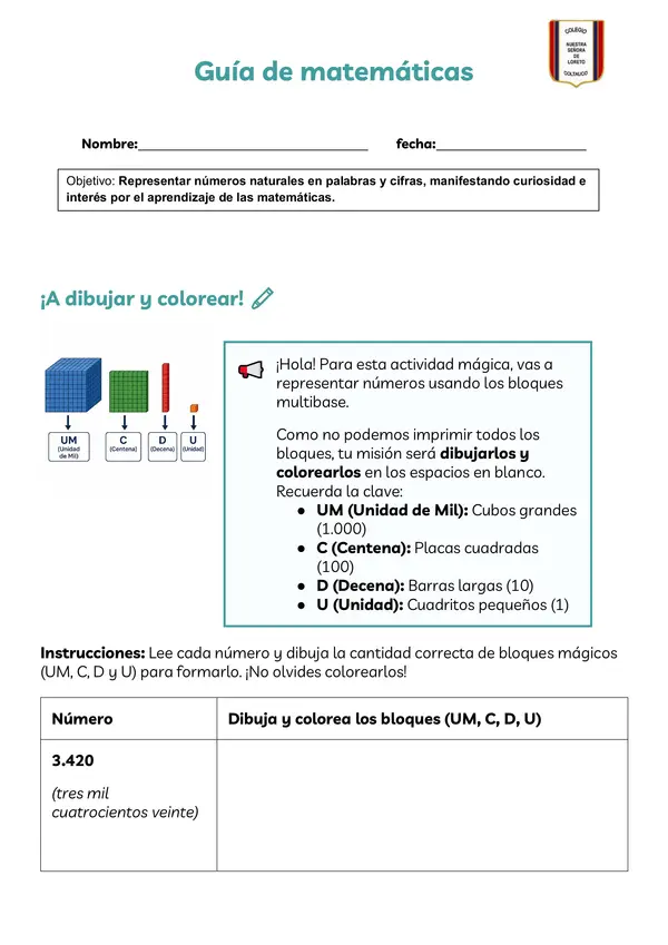Guía de matemáticas