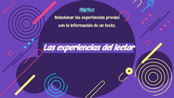 Las experiencias del lector- Narrativa.