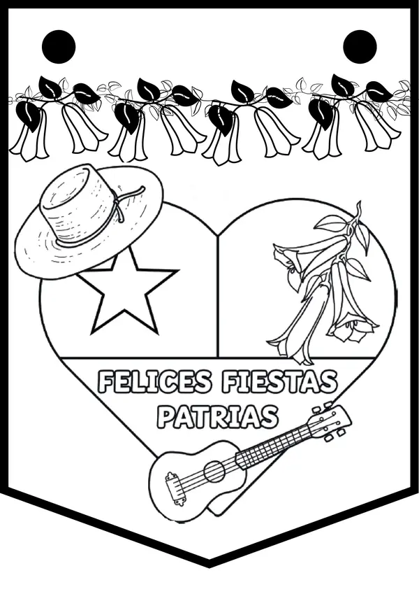 Banderines de Fiestas Patrias