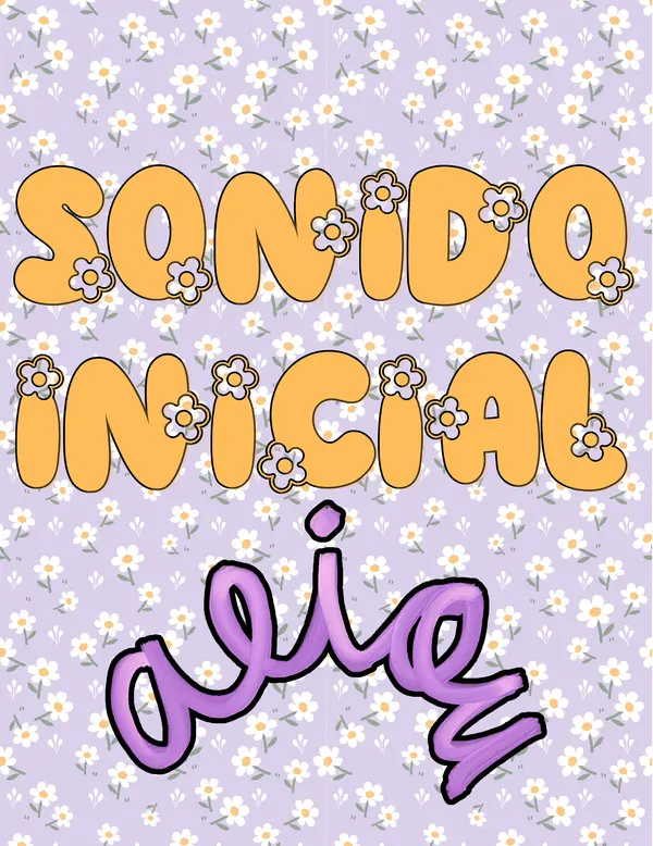 Flores sonido inicial vocálico