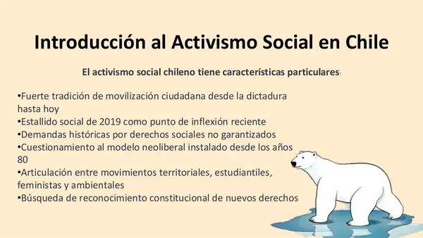 Activismo en Chile y defensa de los derechos Fundamentales