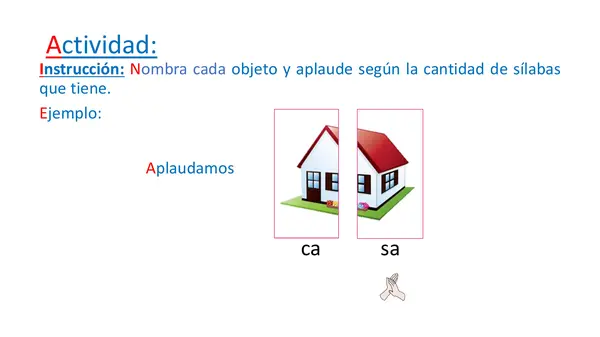 Juguemos con las sílabas