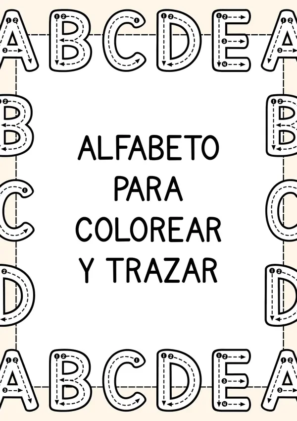 Alfabeto para colorear 🎨🔤