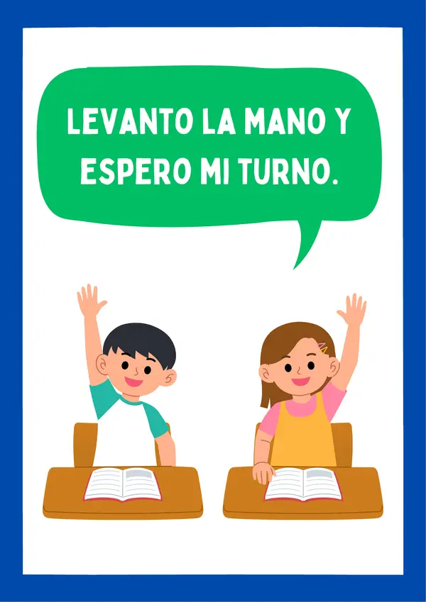 Posters normas para sala de clases