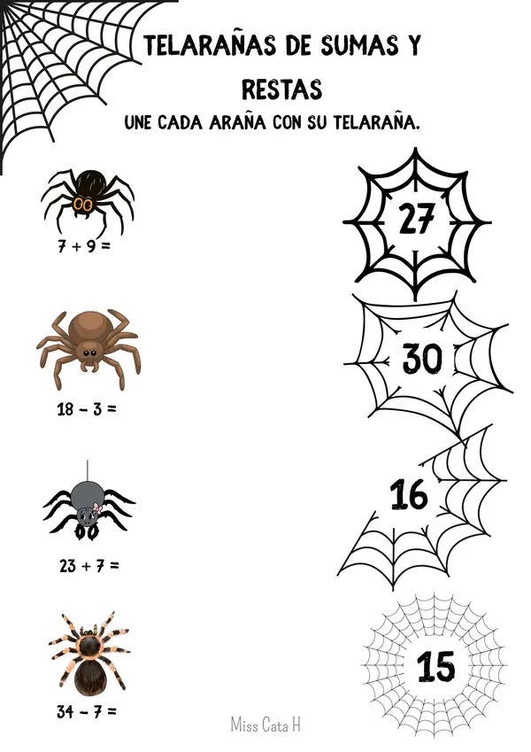 Halloween: sumas y restas espeluznantes