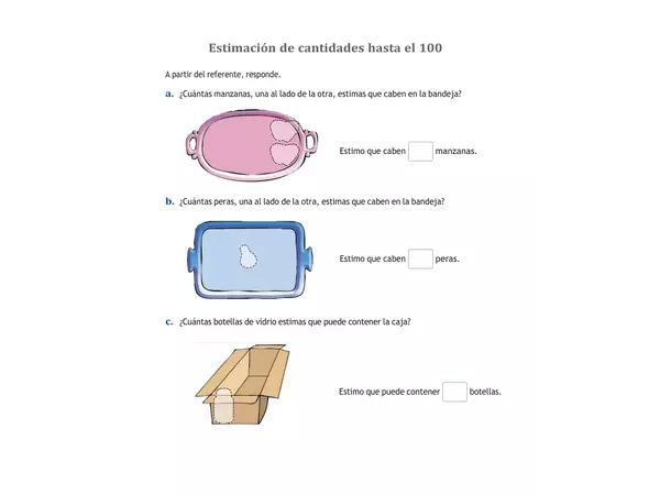 Estimar cantidades