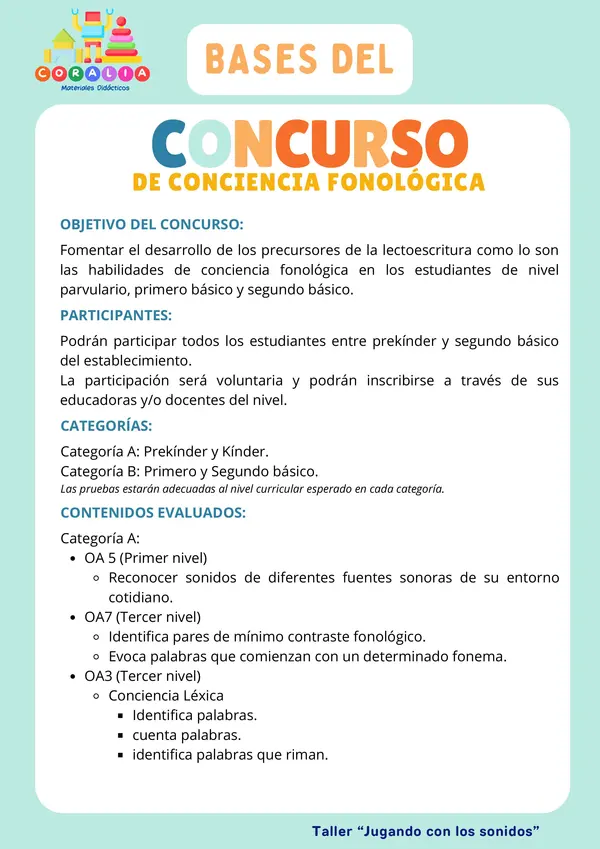 Proyecto "conciencia fonológica"