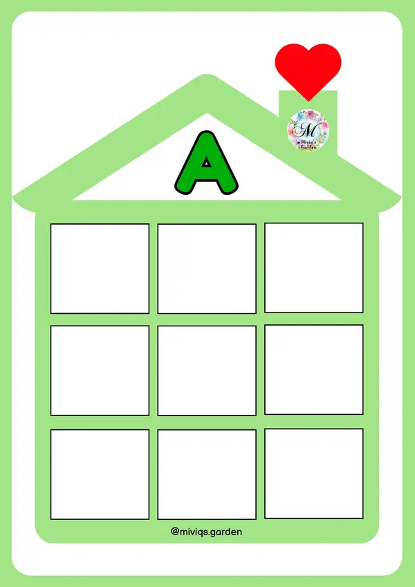Casitas de las Vocales (Identifica y clasifica)