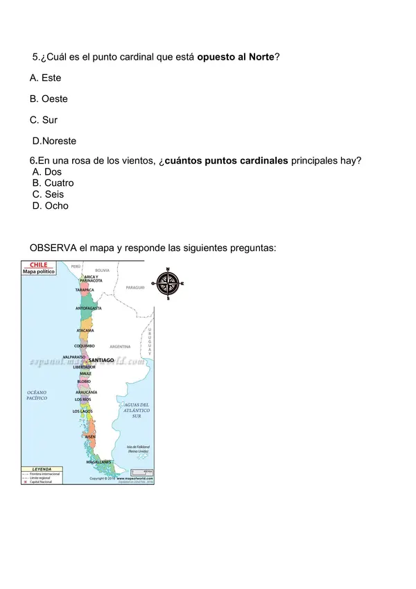 prueba de historia y geografía 2° básico 