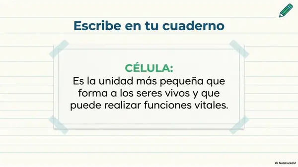 Células y Seres Vivos | PPT Ciencias Naturales 5° Básico
