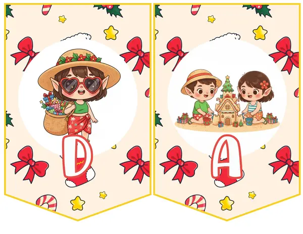 Banderines Navidad Veraniega