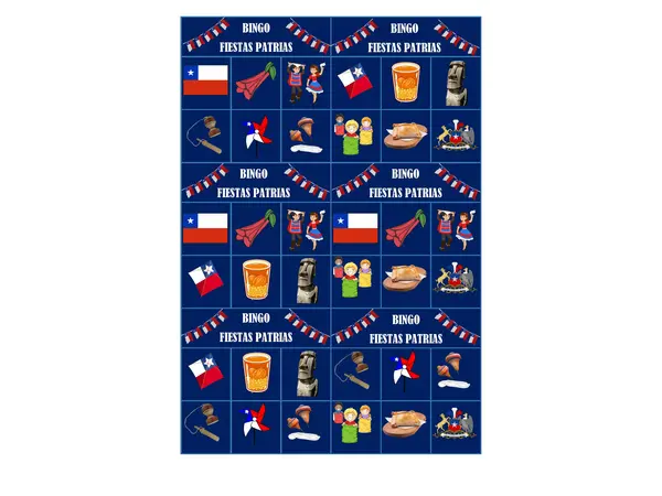 Bingo fiestas patrias 