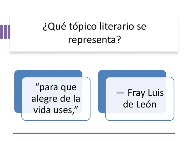 presentación tópicos literarios del siglo de oro con analisis del poema Oda a la vida retirada