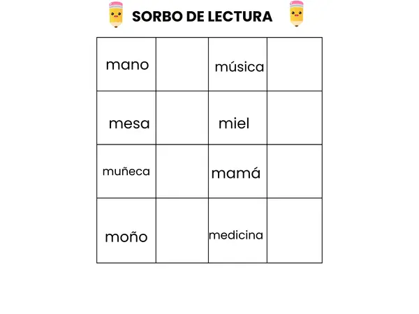 SORBO DE LECTURA 