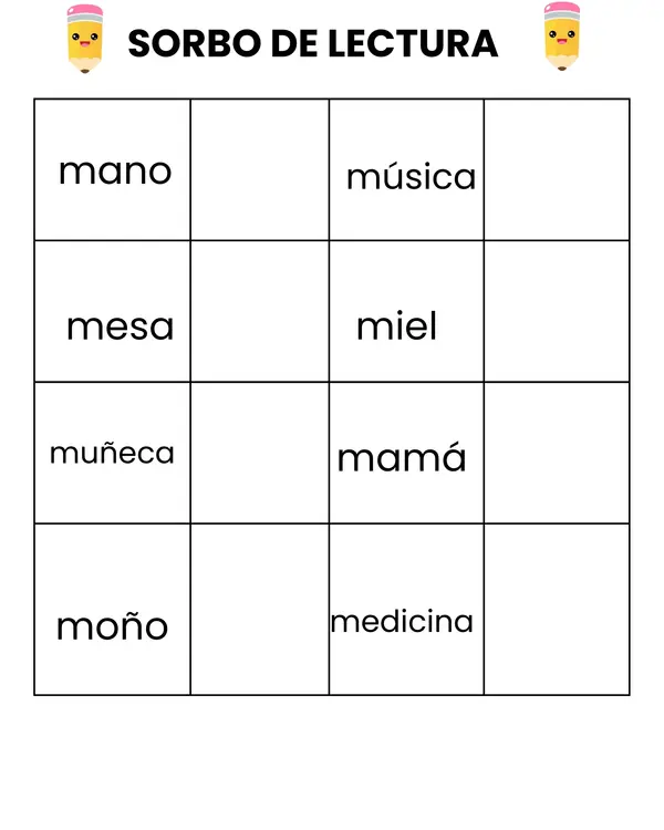 SORBO DE LECTURA 