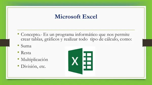 Conociendo  Excel_para niños de  5to  grado