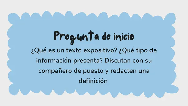 presentación formas básicas del discurso expositivo