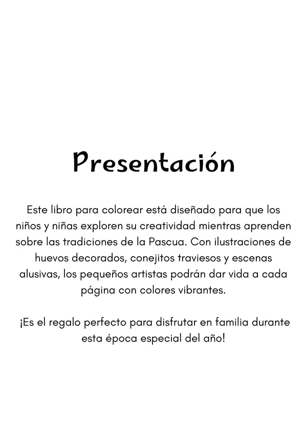 Libro para colorear pascua de resurrección