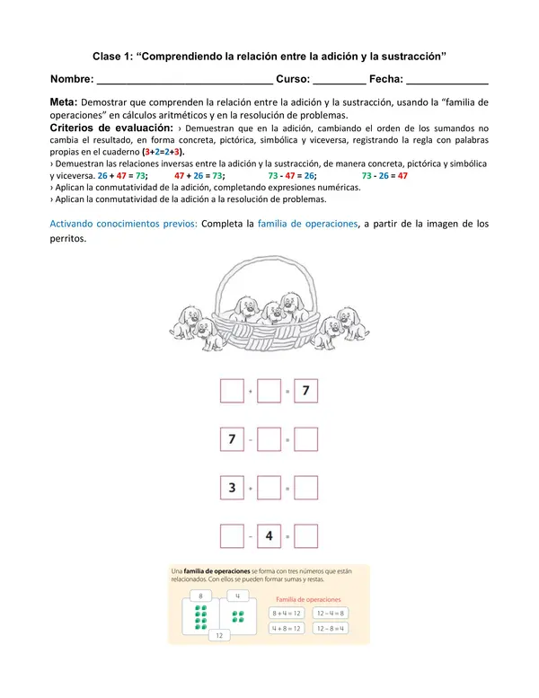 Proyecto Nivelación Matemática Tercero OA 7