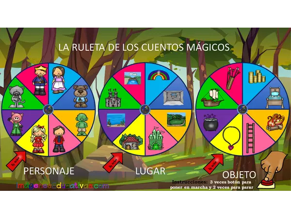 Ruleta de cuentos mágicos 